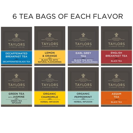 TAYLORS OF HARROGATE ASSORTED SPECIALTY TEAS BOX , 48 COUNT (PACK OF 1)