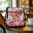 thumbnail image 3 of Kuiaobaty Cherry Blossom Butterfly Print Crossbody Bag for Women Trendy, Casual Vegan Leather Crossbody Purse, Lightweight Multi Pocket Shoulder Purse with Adjustable Strap for Travel, 3 of 7