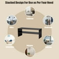 thumbnail image 5 of Topbuy 2-tier Stackable Shoe Rack 31" Width Organizer Shelf Set of 3 Tan, 5 of 9
