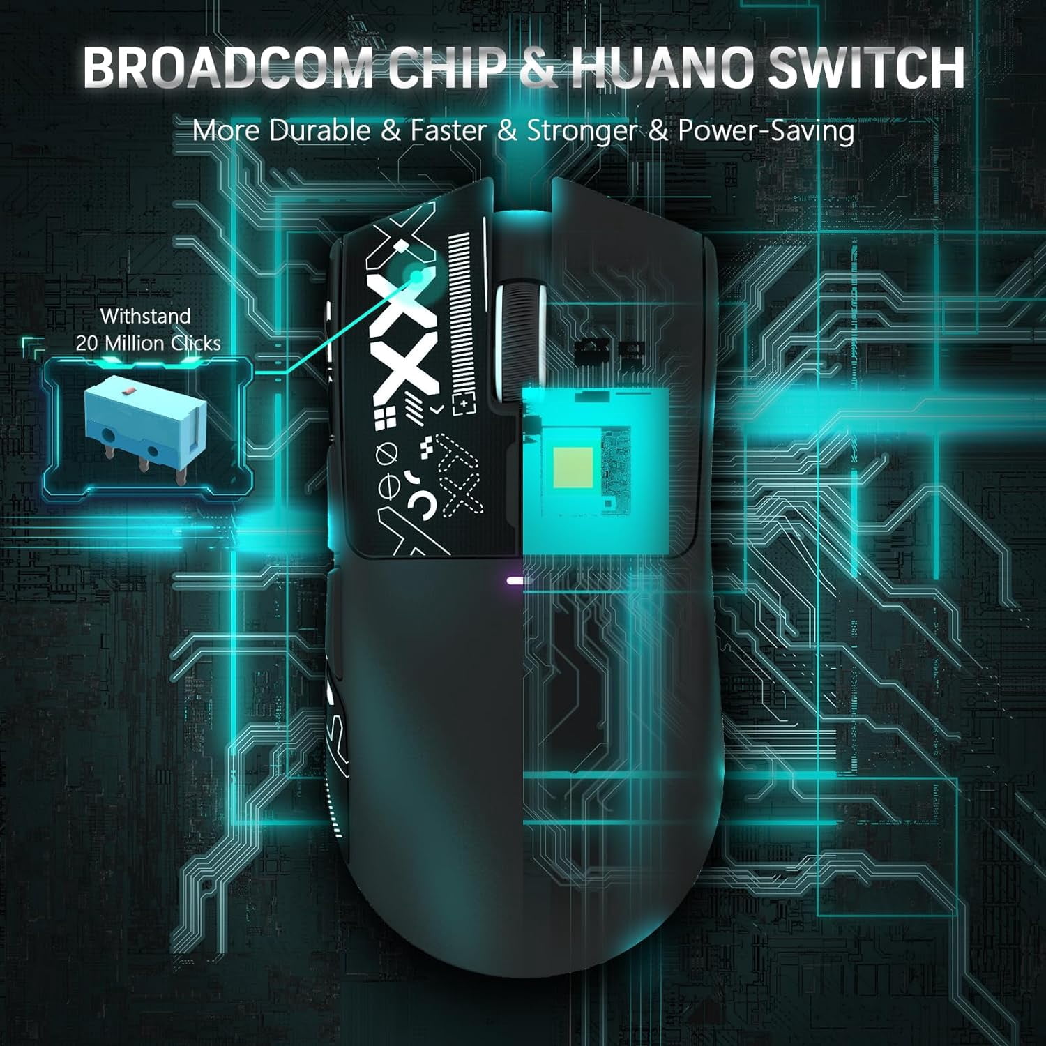 ATTACK SHARK X11 Wireless Gaming Mouse with Charging Dock, PixArt PAW3311 Gaming Sensor, BT/2.4G Wireless/Wired