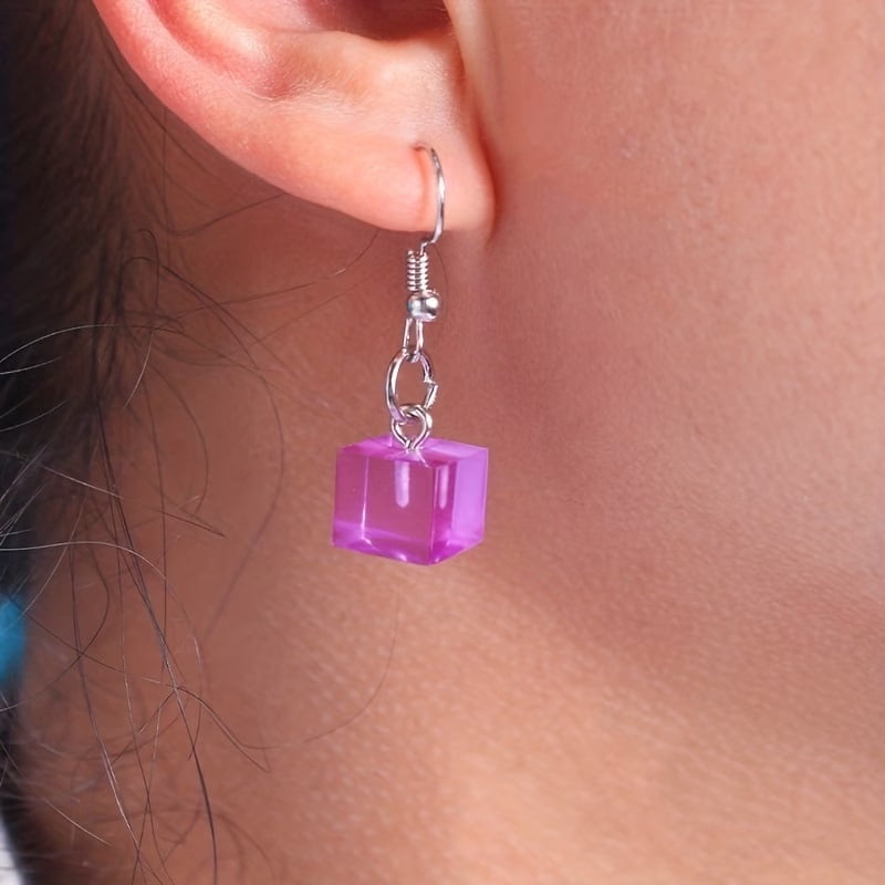 5pcs, cost-effective DIY silicone mold, 6-grid ball earring bracelet made with glue, mirror effect, a must-have for handmade jewelry
