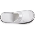 thumbnail image 3 of isotoner Womens Soft Microterry Wider Width Slide Slippers WHT-7/8, 3 of 3