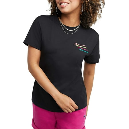 Champion Women's Classic Graphic T-Shirt - Left Script