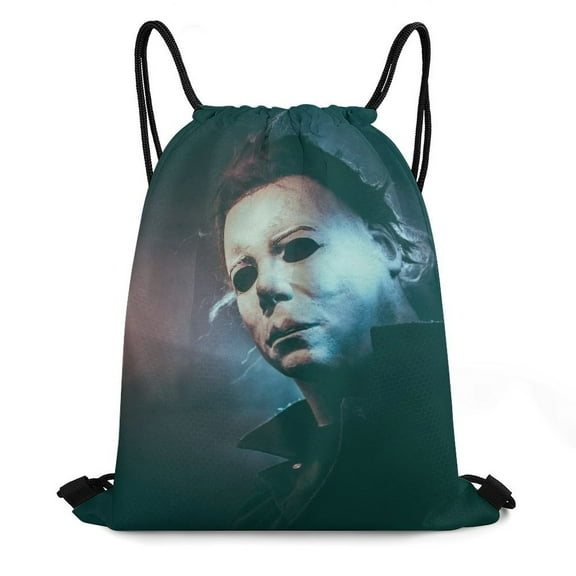 Michael Myers Sackpack Sports Gym Drawstring Bag Print String Bags Yoga Shopping Travel Daypacks for Women Men