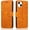 Light Brown, variant on QLTYPRI Case for iPhone 13 Premium PU Leather Simple Wallet Case Card Slots Kickstand Magnetic Closure Shockproof Flip Cover for iPhone 13 6.1 inch - Blue