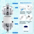 thumbnail image 5 of Aqua Earth Shower Filter For Hard Water Removes Chlorine Fluoride Harmful Substances Organics Other Sediments Shower Head Filter High Output Vitamin C, 5 of 8