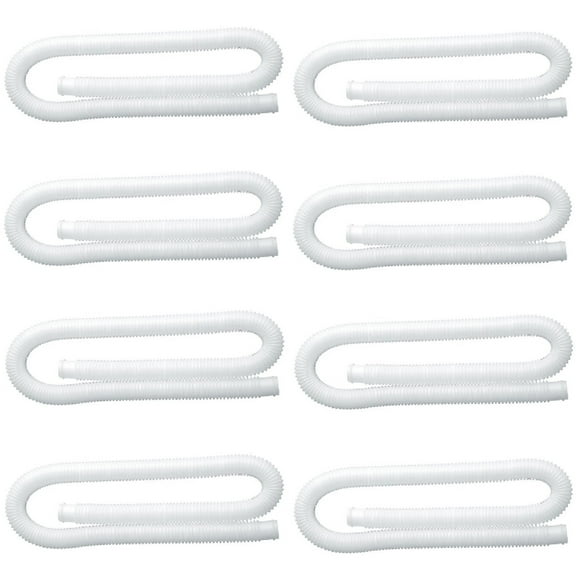 Intex 1.25 Inch Diameter Accessory Pool Pump Replacement Hose 59In Long (8 Pack)