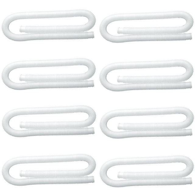 Intex 1.25 Inch Diameter Accessory Pool Pump Replacement Hose 59In Long (8 Pack)