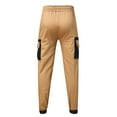 thumbnail image 6 of Outfmvch Long Johns For Men Joggers For Men Men'S Fashion Casual Stitching Leg Multi-Pocket Pants Pants Cargo Pants For Men Khaki M, 6 of 9