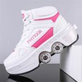 thumbnail image 6 of Unisex Roller Skate Shoes - Sneakers - Roller Shoes 2-in-1 Suitable for Outdoor Sports Skating Invisible Roller Skates for Boys Girls, 6 of 12