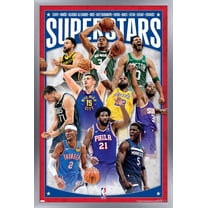 NBA League - Superstars 24 Wall Poster, 22.375" x 34" Framed