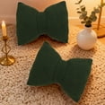thumbnail image 6 of 16x12 Inch Linen Bow Pillow, Decorative Sofa Cushion, Detachable Cover, Home Decor Accent, 6 of 9