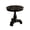 Black, variant on Roundhill Furniture Rene Round Wood Pedestal End Table in Espresso