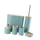 thumbnail image 4 of Set de accesorios de baño de 6 piezas, dispensador de jabón, bote de basura portátil y elegante, taza para enjuague bucal para uso doméstico, regalo Azul, 4 of 9