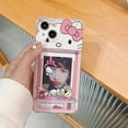 thumbnail image 4 of Funda de teléfono con dibujos animados de Hello Kitty para IPhone, carcasa suave de Tpu con tarjetero para modelos 11, 12, 13, 14 Pro Max, X, XR, XS, 7, 8 Plus, 4 of 5