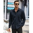 thumbnail image 2 of COOFANDY Long Sleeve Casual Shirts for Men Slim Fit Button Down Shirts Wrinkle Free Untucked Shirts, 2 of 6