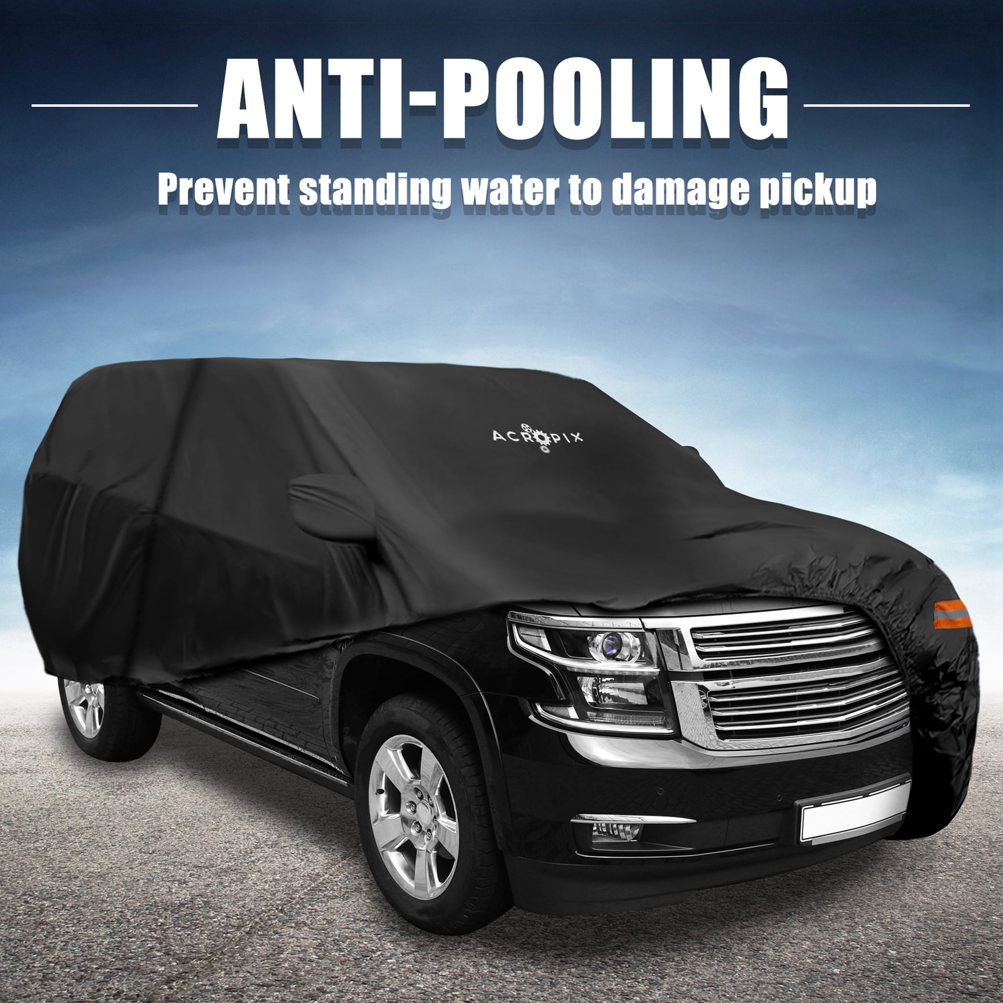 Unique Bargains Car Cover for Chevrolet Tahoe 4 Door 2007-2020 Blue 208.66"x80.71"x64.96"