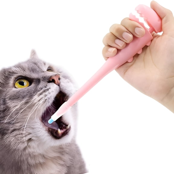 ACDANC Pet Pill Shooter for Cat, Dog Pill Shooter Cat Pill Gun, Cat Tablet Soft Tip Syringe Pet Medical Feeding Dispenser Tool for Small Animals (Blue)