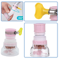 thumbnail image 3 of Grifo de cocina a prueba de salpicaduras, ducha, cocina, lavabo, boquilla giratoria, dispositivo de ahorro de agua Universal, 3 of 5