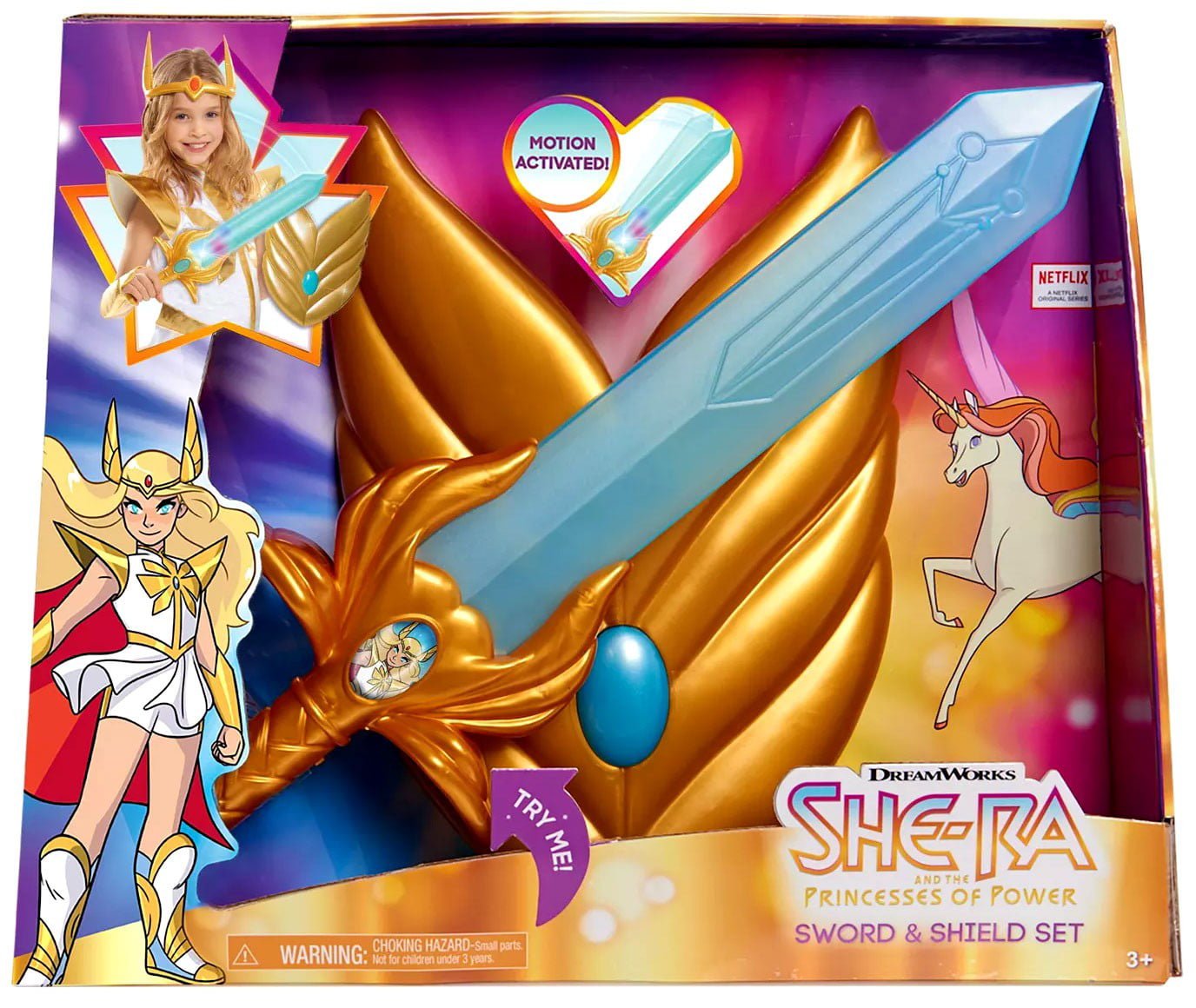 Dreamworks She-ra And The Princesses Of Power Dress Up Set Fits Sizws 4-6x NEW 