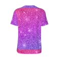 thumbnail image 3 of Balery Pink Purple Glitter Baseball Jersey for Men Casual Button Down Shirts Short Sleeve Active Team Sports Uniform-3X-Large, 3 of 9