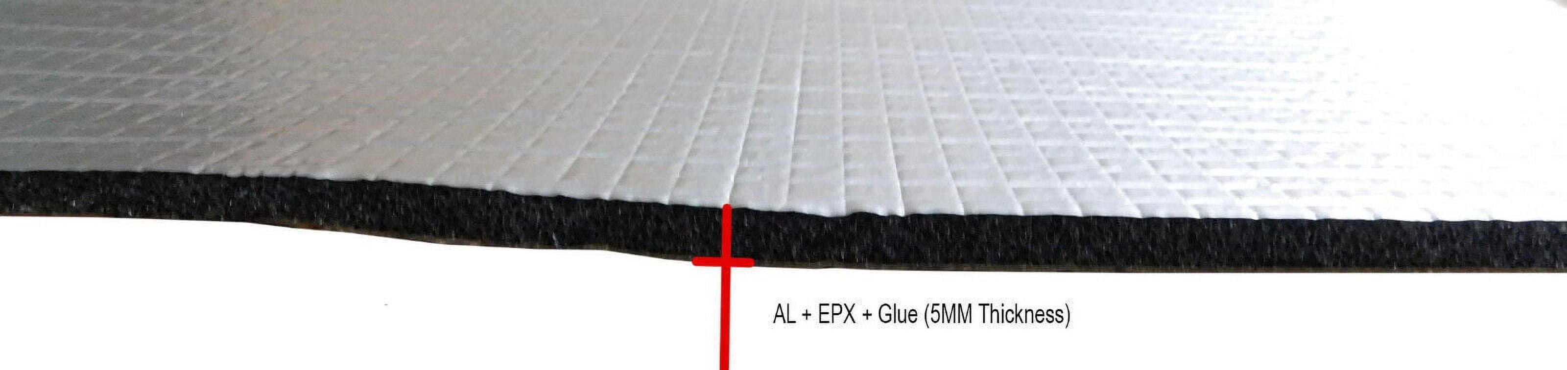 Ant Enterprises 4X5 Heat Shield Additional Insulation Peel & Stick for Garage Door metal Frame and metal Strips.