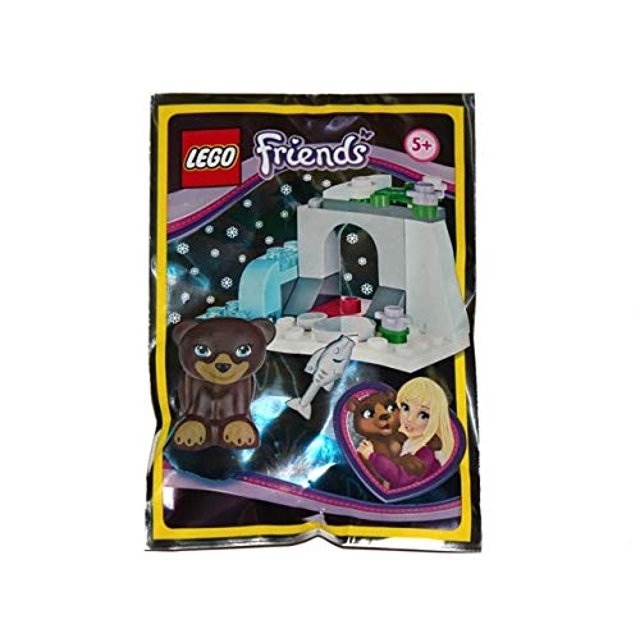 Juego de accesorios LEGO Friends: Cachorno de Oso en Cueva de Hielo con Peces (24 piezas) LEGO LEGO