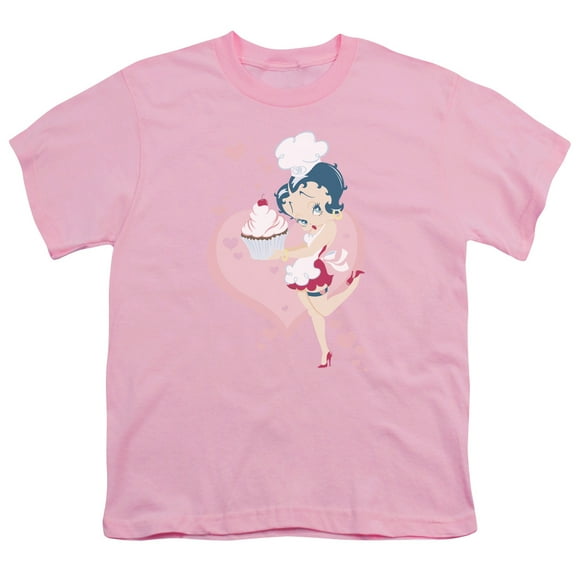 Betty Boop - Cupcake - Youth Short Sleeve Shirt - Small