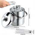 thumbnail image 2 of Double-walled Ice Bucket With Lid, Stainless Steel, 1.3 Liter, 2 of 5