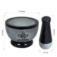 thumbnail image 3 of Mortar and Pestle, Made of Heavy Duty Polished Hard Stone, Natural Stone Grinder for Spices, Pastes, Herbs, Seasoning etc. (Buddha), 3 of 7