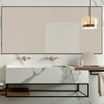 thumbnail image 4 of 71" x 24" Floor Mirror Rectangular Mirror Full Length Mirror Large Mirror with Stands Black, 4 of 8