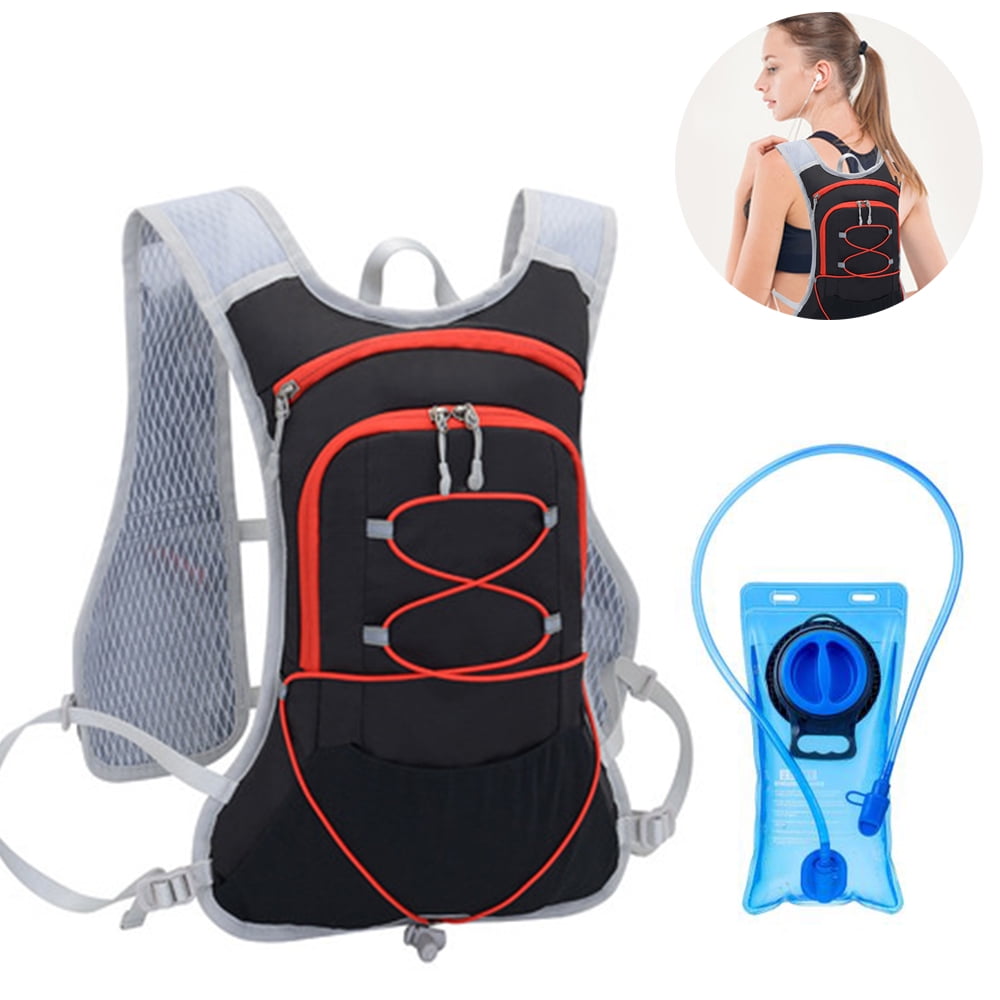Hiking Camping Cycling Hydration Pack Backpack Vest 2L Bladder Water Bag ONE 