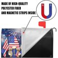 thumbnail image 4 of Cute USA Gnome with Fireworks Mailbox Covers Magnetic Standard Size, Spring Summer Patriotic Magnetic Mailbox Covers Mailbox Wraps Post Letter Box Cover for Holiday Outside Yard Decor 18"x21", 4 of 6