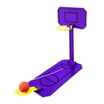 thumbnail image 1 of Juguete de baloncesto de escritorio, mini juego de mesa de máquina de baloncesto, juguete de aro de baloncesto plegable en miniatura para niños y Violeta, 1 of 8