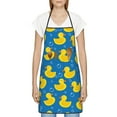 thumbnail image 3 of Easygdp Rubber Duck Apron Waterdrop Resistant with 2 Pockets,Oil Resistant Cooking Kitchen Chef Apron for Women Men, 3 of 7