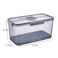 thumbnail image 1 of Boîte de Rangement de Réfrigérateur Carré Réutilisable Cuisine en Plastique Étui de Conservation Frais - A, 1 of 2