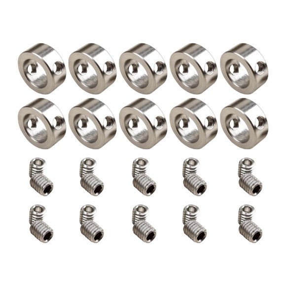 Juego de 10 brocas con topes de profundidad, anillos de posicionamiento ajustables, multiusos y de fácil instalación, fabricadas en acero inoxidable 5 mm