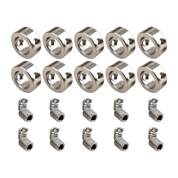 10x Anillos de posicionamiento con tope para tornillos de fijación resistentes a la corrosión 5 mm
