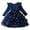 Blue, variant on WOYY Toddler Girls Long Sleeve Ruffle Mesh Dress with 3D Flower Appliques, Sizes 1-6