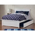 thumbnail image 3 of Nantucket Queen Platform Bed with Matching Footboard and TXL Trundle in White, 3 of 6