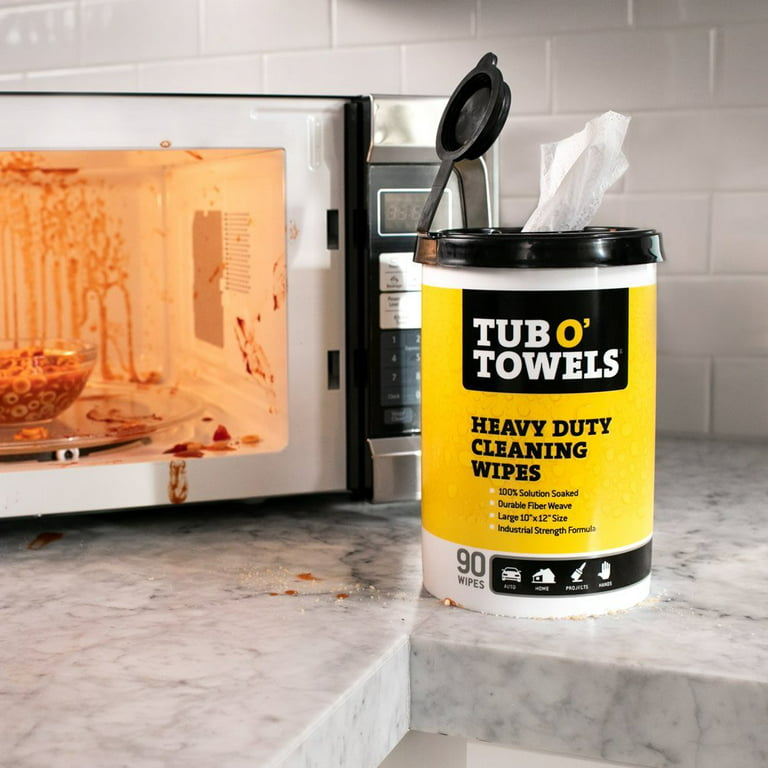 The Tub O Towels Wipes Clean Multiple Surfaces in One Go