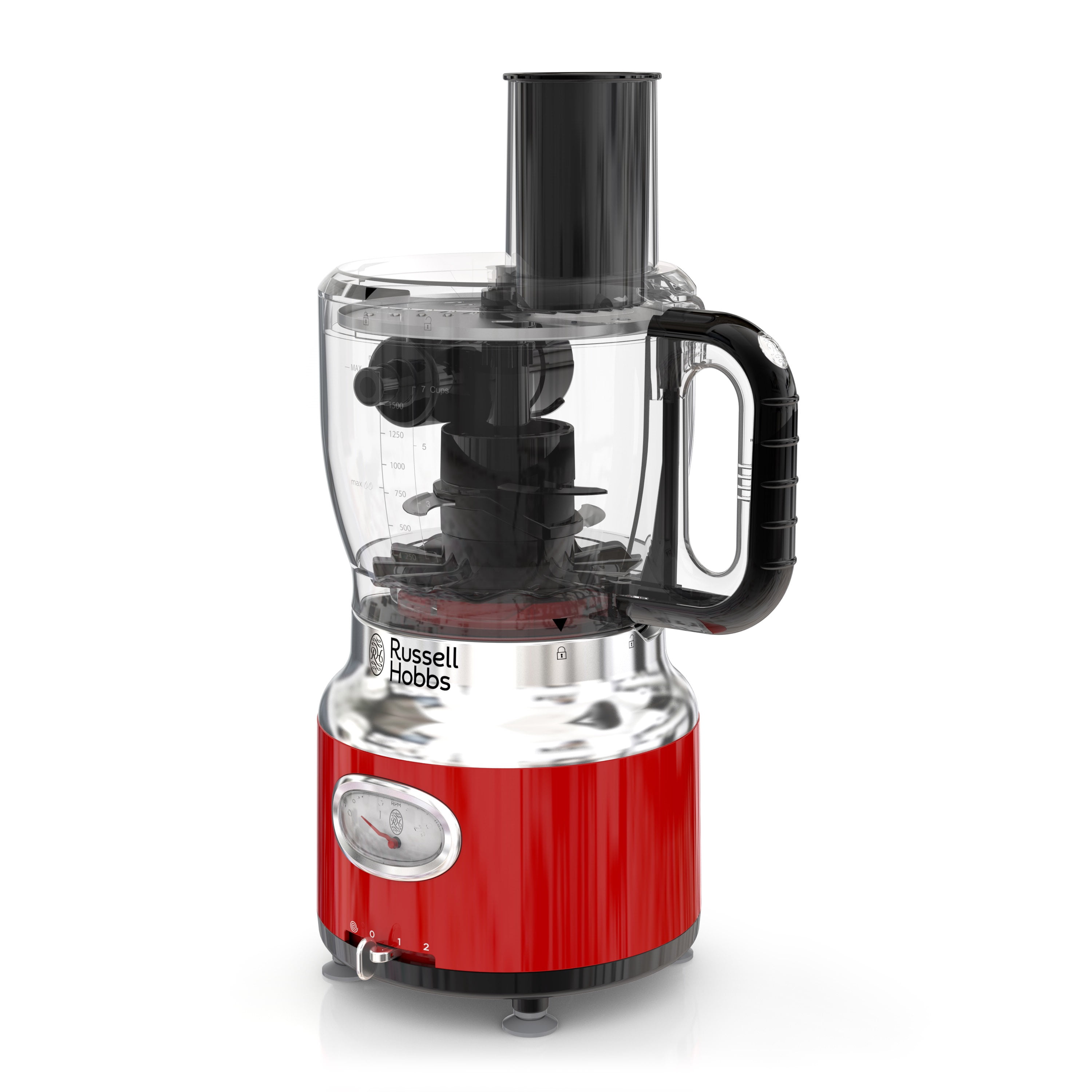 Russell Hobbs - Retro Coffee Maker with Removable Filter, 8 Cup Capacity,  1000 Watts, Red 