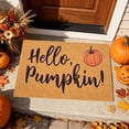 thumbnail image 6 of SLYNSHome Halloween Pumpkin Doormat, Black White Patterned Entryway Rug, Washable Non Slip Floor Mat for Bathroom Kitchen Living Room Indoor Outdoor Decor, 6 of 6