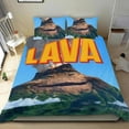 thumbnail image 1 of Lava Conjunto de sábanas temático, trío de piezas, cómodo y amigable con la piel, diseño único, regalo de decoración para el hogar para familiares, amigos y fans,173cm *218cm, 1 of 6