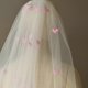 thumbnail image 4 of Delicate Tulle Bridal Veil Short Length Seethrough Veil with Love Heart for Bachelorette Parties and Wedding Dresses, 4 of 4