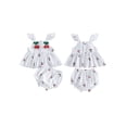 thumbnail image 2 of AceBaby Toddler Baby Girl Summer Outfits Cherry Print Top and Shorts 2Pcs Clothes,Size 3-24M, 2 of 9