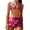 Purple, variant on Bxsruta Women's Two Piece Swimsuit Set Printed Tummy Control Swimsuits with Padded Bra Supportive Bathing Suits
