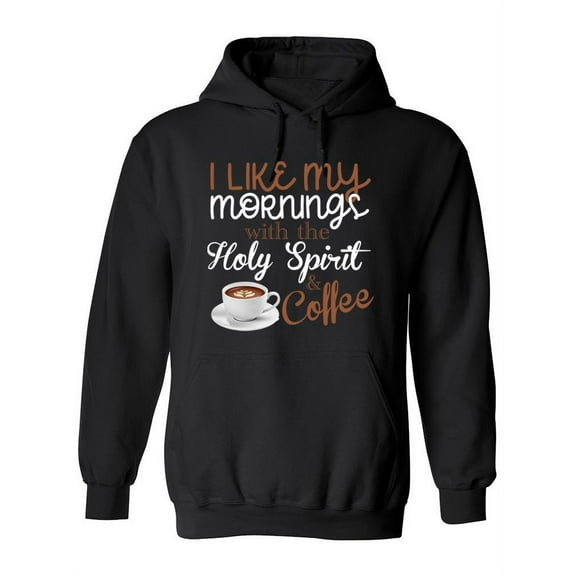 Holy Spirit And Coffee Hoodie Women -SPIdeals Designs, Female 5X-Large
