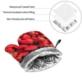 thumbnail image 6 of Salouo Strawberry Red for Oven Mitts and Potholders BBQ Gloves-Oven Mitts and Pot Holders Non-Slip Cooking Gloves for Cooking Baking Grilling (4-Piece Set), 6 of 6