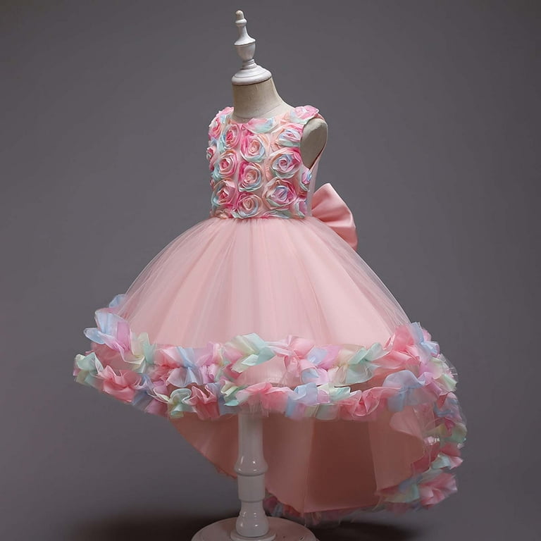 GERsome Toddler Girls Long Birthday Party Flower Girl Wedding Bridesmaid Dress  Cupcake Dress - Walmart.com